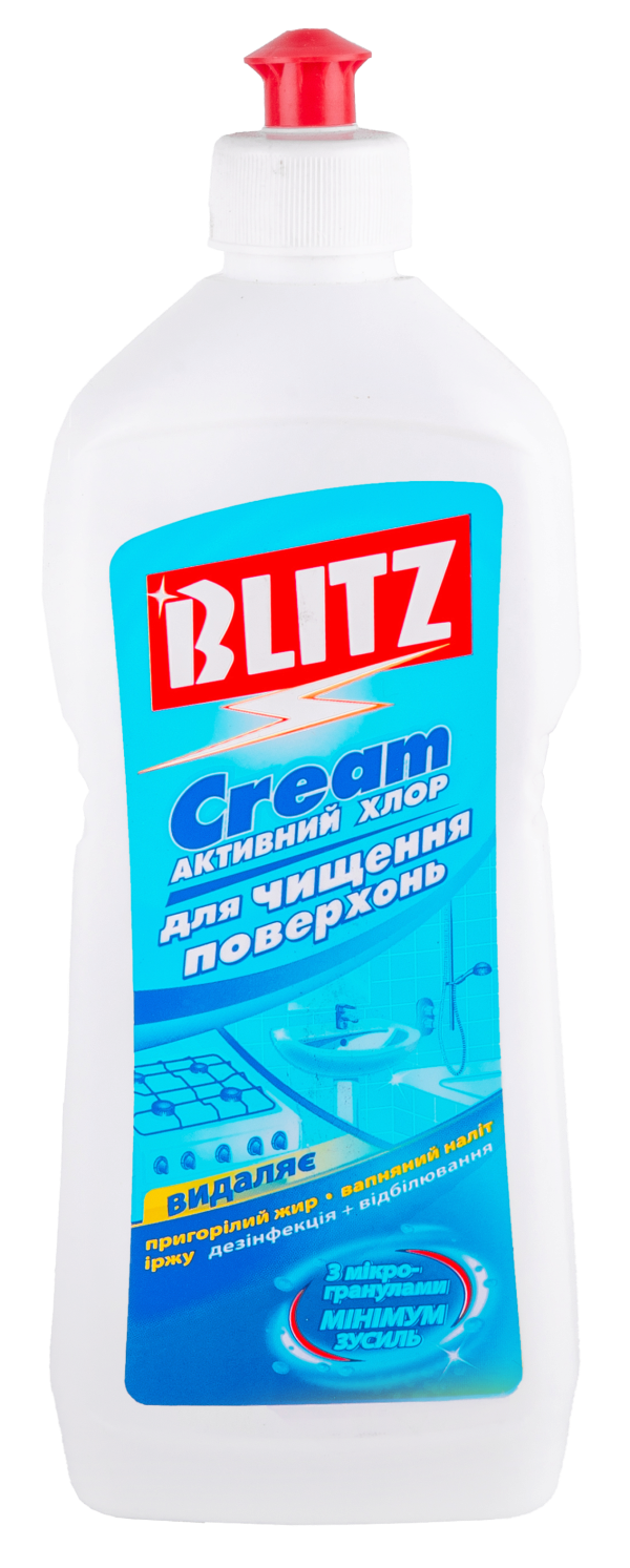 Крем для чищення поверхонь з активним хлором "BLITZ" ЕСО ТМ ЛЕОХІМ 500 г